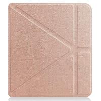 Lunso - Origami sleepcover hoes - Kobo Libra 2 (7 inch) - Rose Goud - thumbnail
