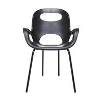 Umbra Oh designerstoel 62x61x86cm voor binnen en buiten weerbestendig polyester zwart mat 320150-038 - thumbnail