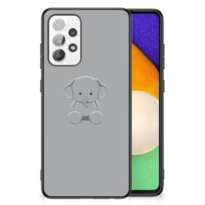 Samsung Galaxy A52 | A52s (5G/4G) Hoesje Grijs Baby Olifant Samsung Galaxy A52 | A52s (5G/4G) Hoesje Grijs Baby Olifant