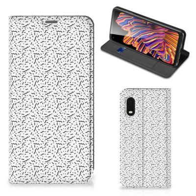 Samsung Xcover Pro | Hoesje met Magneet | Stripes Dots