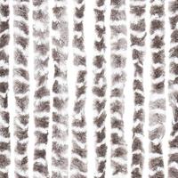 Vliegengordijn 100x200 cm chenille taupe en wit - thumbnail