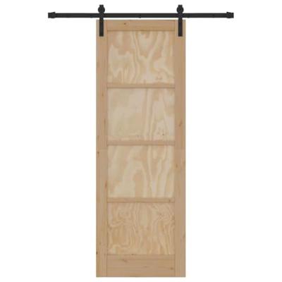 Schuifdeur Bruin 73,5 x 211 cm Massief grenenhout