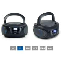 Radio CD FONESTAR Boom-ONE-G Grijs 4 W RMS Bluetooth FM USB/MP3 AUX in oorschelpen lichteffecten - thumbnail