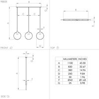 Eglo Eettafel hanglampManizales goud - 98835 - thumbnail