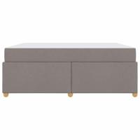 Bedframe met matras Taupe 180 x 200 cm Stof - thumbnail