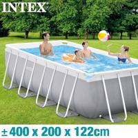 Zwembad Verwijderbaar Intex 8.418 l Rechthoekig 400 x 200 x 122 cm - thumbnail