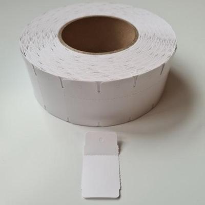 Hangetiket op rol 58x30 mm perf.wit 2000