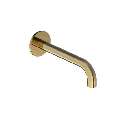 Wastafelkraan Uitloop Hotbath Cobber Rond 18 cm Geborsteld Messing Living Colours