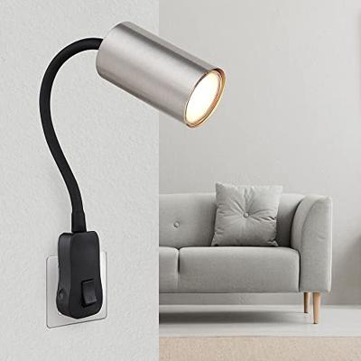 Globo Zwarte lampRobby stopcontact met nikkel - 57911DP