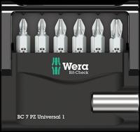 Wera Bit-Check 7 PZ Universal 1 05056296001 Bitset 7-delig - thumbnail