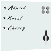 Magneetbord voor aan de wand 50x50 cm glas - thumbnail