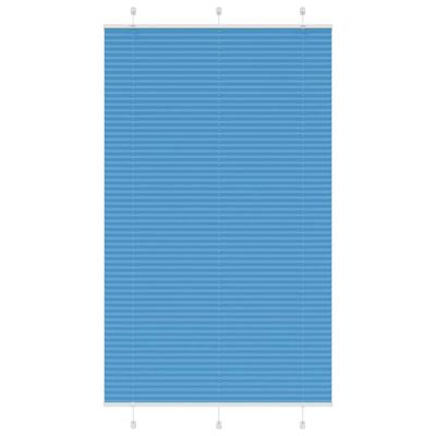 VidaXL Plissé rolgordijn 120x200cm stofbreedte 119,4cm polyester blauw VidaXL Plissé rolgordijn 120x200cm stofbreedte 119,4cm polyester blauw