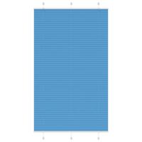 VidaXL Plissé rolgordijn 120x200cm stofbreedte 119,4cm polyester blauw - thumbnail
