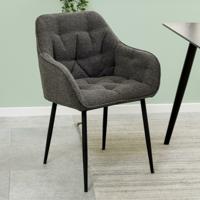 Sohome Eetkamerstoel 'Milly' Bouclé, kleur Antraciet - thumbnail