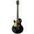 Fazley Vintage Series FLP318 Black LH linkshandige elektrische gitaar - thumbnail