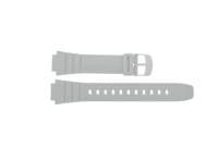 Horlogeband Casio 10409325 / W-214HC-7AV Kunststof/Plastic Wit 16mm - thumbnail