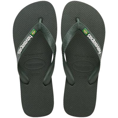 Havaianas Brasil logo green olive Groen maat 3738