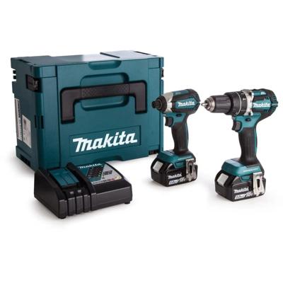 Makita DLX2180TJ Accu combiset 2-delig (DHP484 + DTD153) 18V 5.0Ah in Mbox
