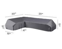 Loungeset platformhoes links 325x255x90xH30/45/70 cm AeroCover - Aerocover - thumbnail