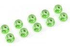 Zelfborgende zeskantmoer M4 "Groen", Aluminium (10st) - thumbnail