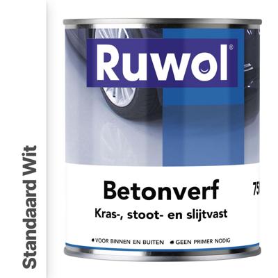 Ruwol Betonverf Standaard Wit 750 ml Ruwol Betonverf Standaard Wit 750 ml