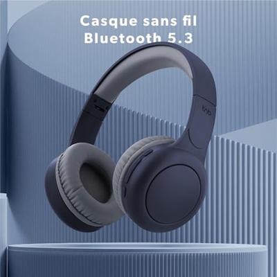 T'nB - Tonality over-ear Bluetooth-hoofdtelefoon, schuimrubberen pads, batterijduur 24 uur, 3,5 mm jack kabel inbegrepen - Blauw