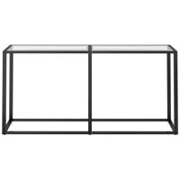 Wandtafel 160x35x75,5 cm gehard glas transparant - thumbnail