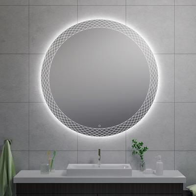 Deco spiegel rond met LED, dimbaar 120 cm
