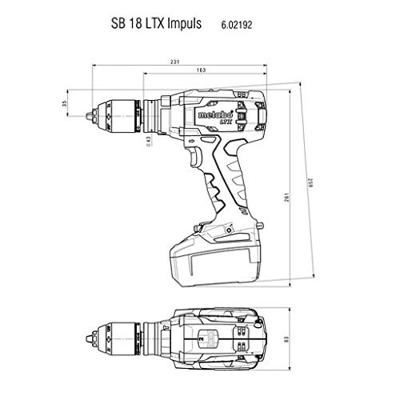 Metabo SB 18 LTX impuls basic | accu klopboormachine - 602192890 - thumbnail