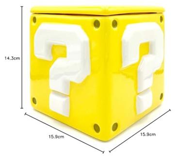 Super Mario koektrommel vraagtekenblok Super Mario koektrommel vraagtekenblok