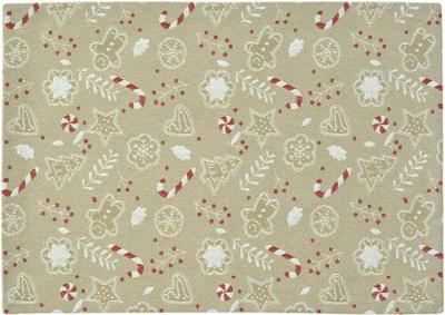 Sander Sander placemat Ginger Man 35x50 Fb. 19 - Beige/Red