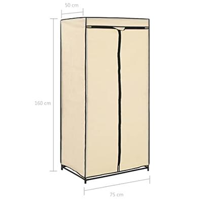 Kledingkast 75x50x160 cm crme