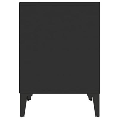 Nachtkastjes 2 st 40x35x50 cm zwart