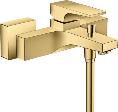 Hansgrohe Metropol ééngreeps badmengkraan opbouw, Polished Gold Optic
