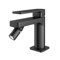 Bidetmengkraan Hotbath Gal Zonder Waste Draaibaar Kraanmondstuk Geborsteld Gunmetal PVD - thumbnail