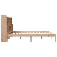 Bed met boekenkast zonder matras massief grenenhout 180x200 cm - thumbnail