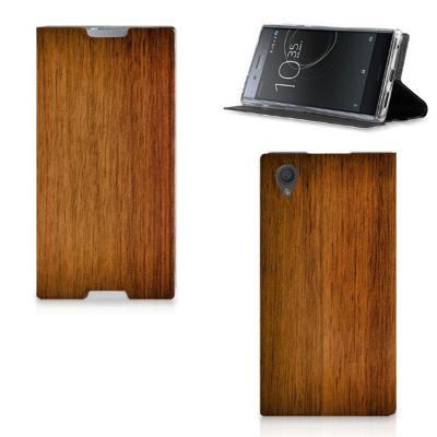 Sony Xperia L1 Book | Wallet Case | Donker Hout Sony Xperia L1 Book | Wallet Case | Donker Hout