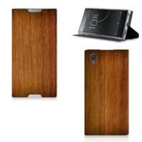 Sony Xperia L1 Book | Wallet Case | Donker Hout - thumbnail