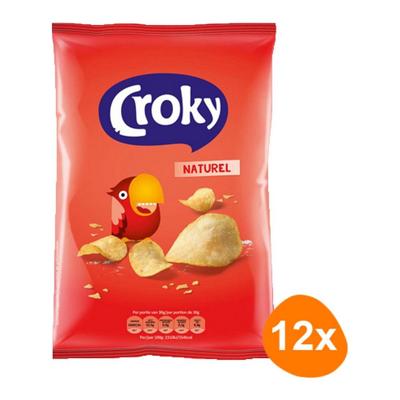 Croky - Naturel Chips - 12x 100g