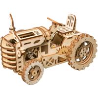 Robotime modelbouwpakket Tractor 24 x 12 cm hout 135 delig - thumbnail