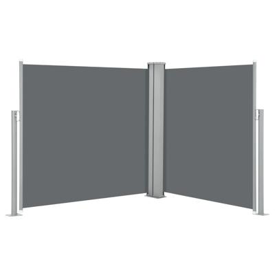 Windscherm uittrekbaar 100x600 cm antraciet