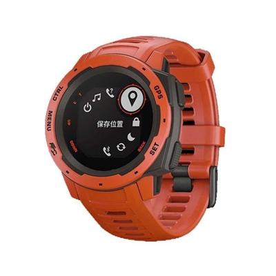Silicone polsbandje voor vervanging voor het Instinct van de Garmin 22mm (koraal rood)