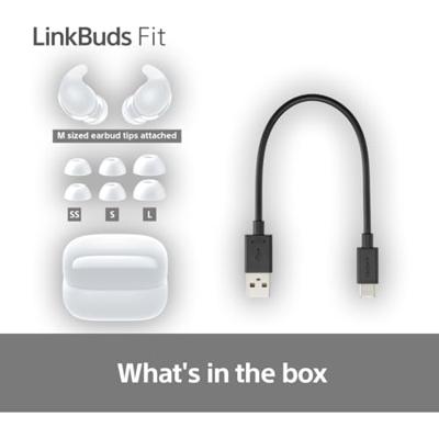 Sony LinkBuds Fit - Draadloze Noise Cancelling oordopjes - de hele dag comfortabel, Hi-Res audio, omgevingsgeluidmodus, 21 uur batterijduur, multipoint-verbinding, werkt met iOS en Android - Violet