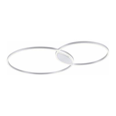 Paul Neuhaus Design plafondlampQ-Kate 2-rings 124cm grijs - 6590-95