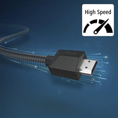 Hama HIGH-SPEED HDMI-KABEL, 4K, CONNECTOR - CONNECTOR, ETHERNET, 3,0 M HDMI kabel Zwart - thumbnail
