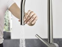 Hansgrohe Talis M54 ééngreeps keukenmengkraan 210 met uittrekbare vuistdouche en sBox, 2 straalsoorten, rvs look - thumbnail