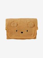 Verschoonmat voor op reis, badstof karamel - thumbnail