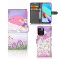 Xiaomi Redmi 10 | Telefoonhoesje | Met pasjeshouder | Bird Flying - thumbnail