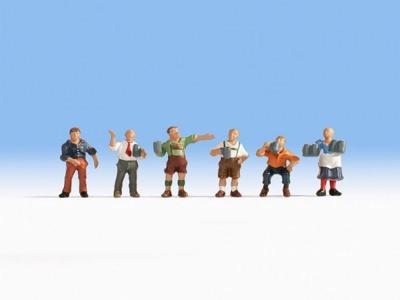 NOCH 15558 H0 Stamtafel figuren Geverfd, Staand