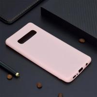 Candy Color TPU Case voor Samsung Galaxy S10 (roze) - thumbnail